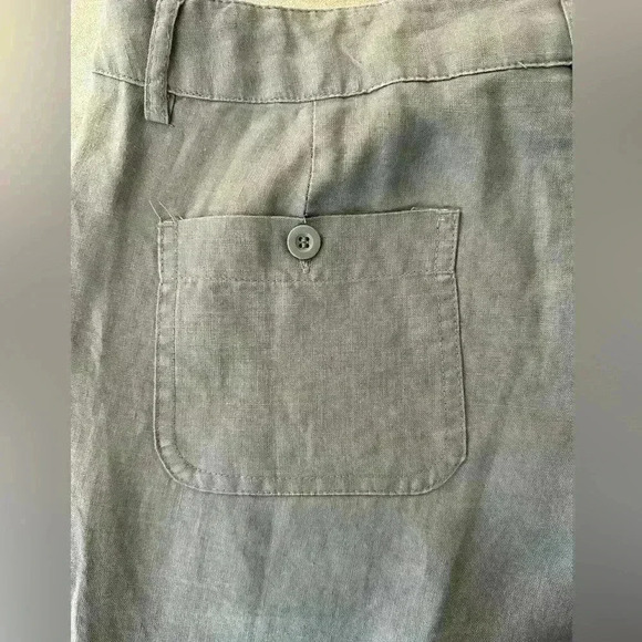 Cynthis Rowley Linen Gray Pants (215) - Picture 6 of 13